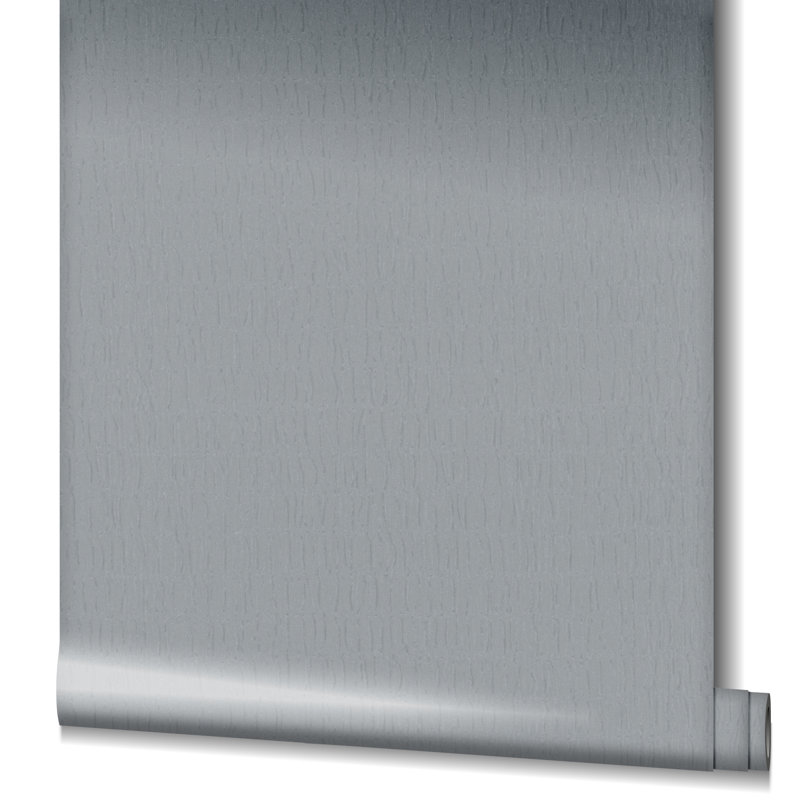 Naryah Collection Textured Ruche Silk Wallpaper Roll, Grey