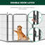 Parc pour chien FX Aster conçu pour la cour, 32 pouces, 16 panneaux-122660067