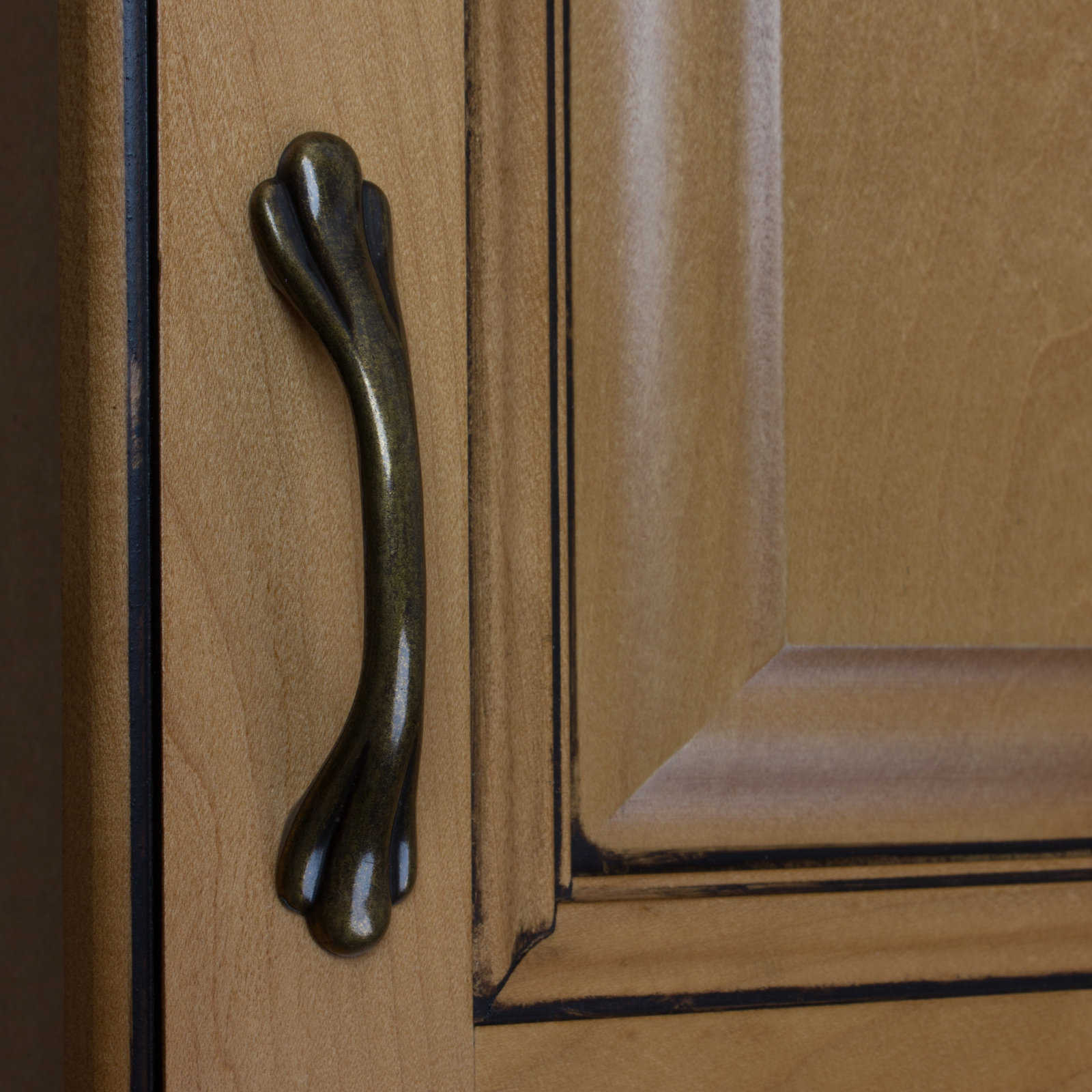 Classic Arch Cabinet Pull, Antique Brass
