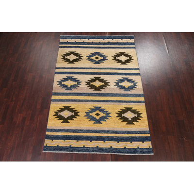 One-of-a-Kind 6'5" X 9'7" New Age Wool Area Rug in