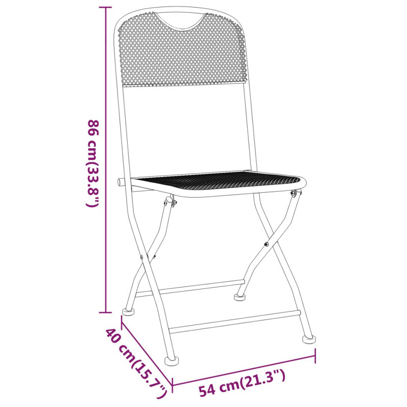 Alyssa-May Foldable Outdoor Patio Dining Armchair with Cushion