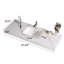 Comptoir de meuble-lavabo à simple cuve en pierre frittée 48 po x 19 po avec lavabo en céramique intégré, comptoir de salle de bain moderne pré-percé, lavabo en céramique encastré-132713008