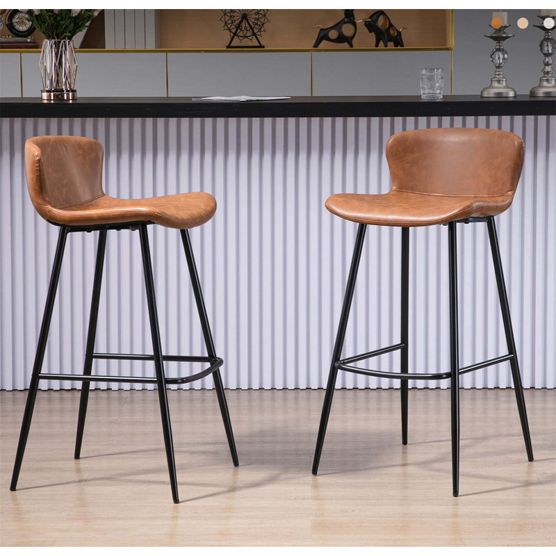Bigvai Counter Stool with Metal Frame