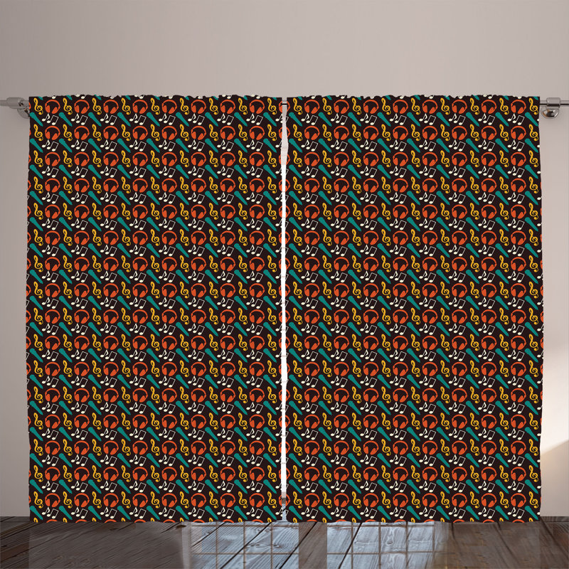 Semi Sheer Curtain Pair