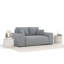 Two-seater square arms loveseat sofa-1780421635