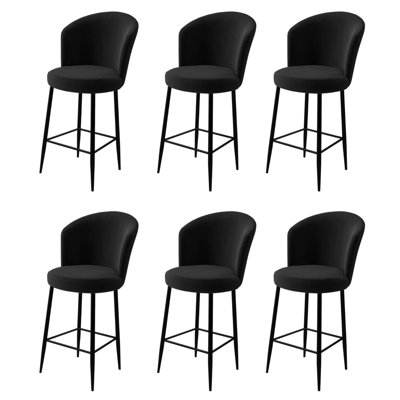 Pease Upholstered Faux Leather Bar Stool