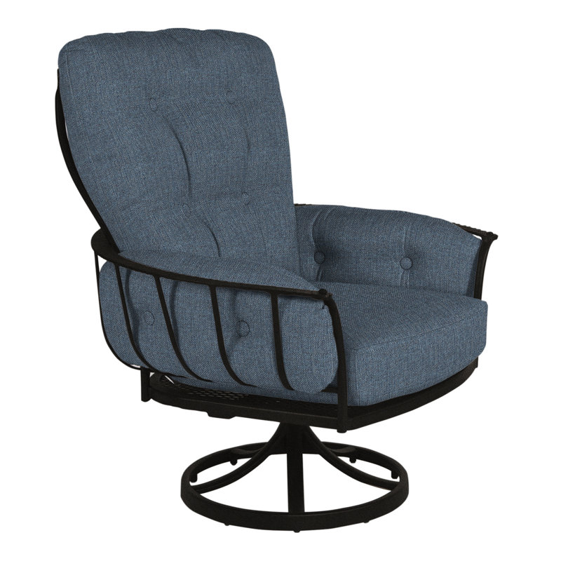 Monterra Outdoor Rocker Chair, Carbon Black, Flagship Stone Sunbrella®