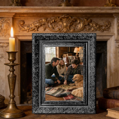 8" x 10" Black 3 PCS Tabletop Picture Frame for Graduation Photo Display
