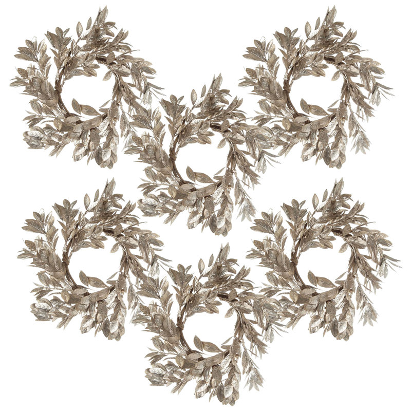 Ensemble de 6 bougies anneau de buis D11,8 po Cham