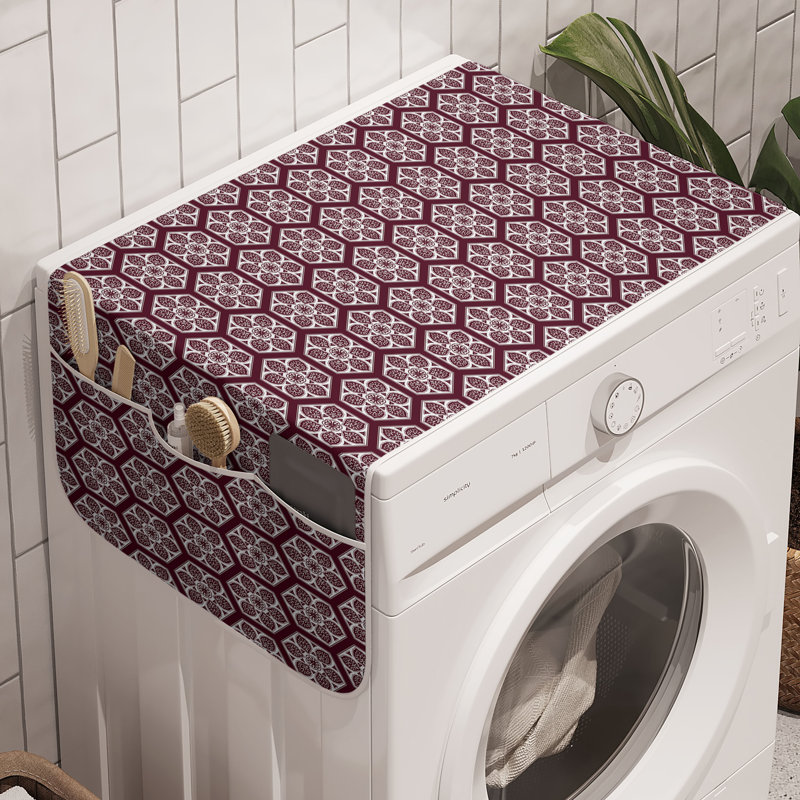 Ensemble de 2 pièces de rangement pour machine à laver East Urban Home Orient de 47 po x 18,5 po