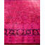 Tapis rose / noir unique de 12 pi 3 po x 17 pi 8 po Brazell