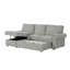 Canapé-lit modulaire de 95 po avec lit escamotable, méridienne de rangement et porte-gobelets, canapé convertible en forme de L pour le salon et la chambre d'amis-32694505-32694507