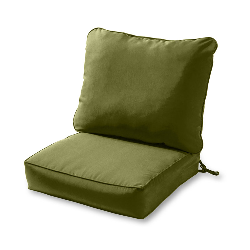Coussin de siège pour chaise d'extérieur Lester, Vert forêt
