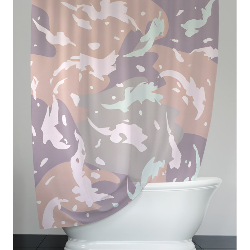 Gleno Abstract Shower Curtain, 72" H x 70" W