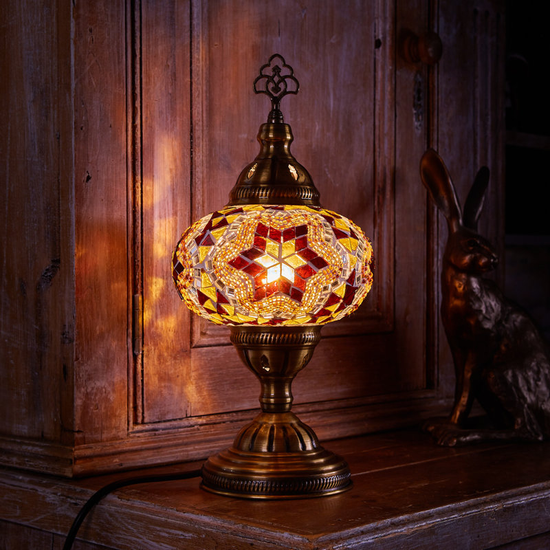 Karlie Metal Lighting Lamp, Brown/Amber