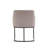 Serena Modern Vegan Leather Upholstered Steel Dining Arm Chair in Light Gray-91028796