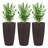 Indoor/Outdoor Modern The Appearance Is Made Of Imitation Rattan Design Planter,22.5 Inch Plastic Large Plant Pot With Automatic Watering System For Home And Garden  (22.5 Inch - 2 Pack)-756202340