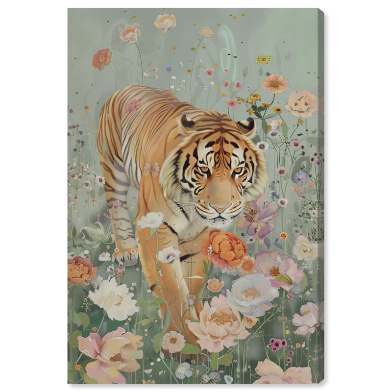 «Tiger Spring», toile par Art Remedy, H 30 po x l 20 po, Toile tendue