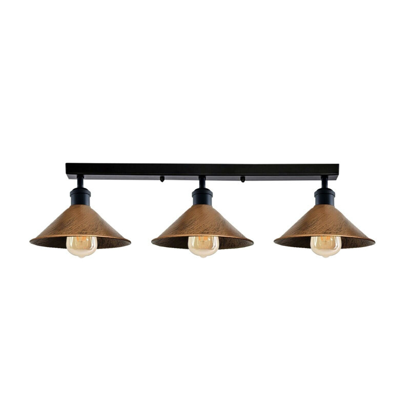 Menoher Flush Mount, Yes, Brushed Copper