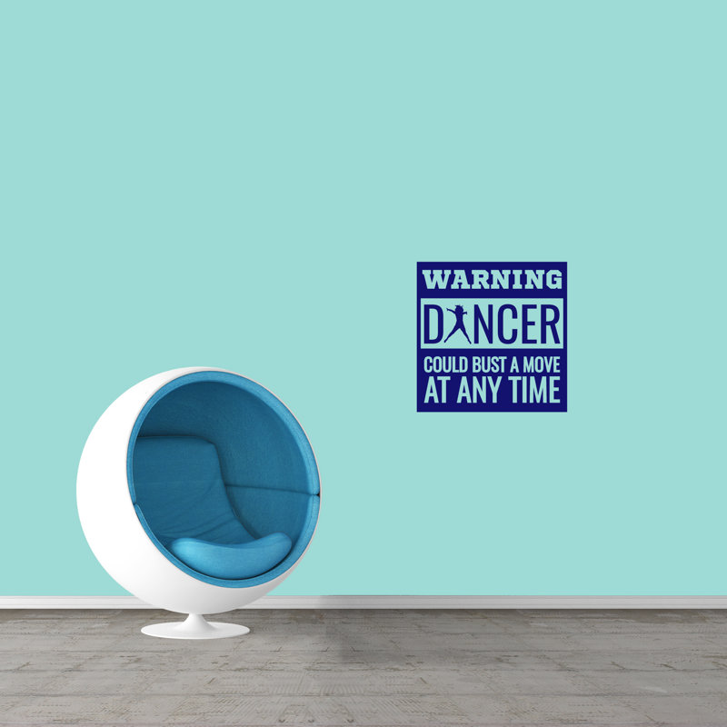 Adhésif décoratif "warning dancer" High Littleton, Bleu marine