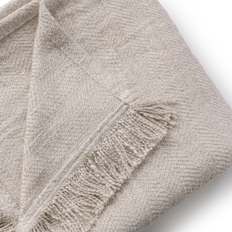 Avani Linen Blend Blanket, 92" L x 96" W
