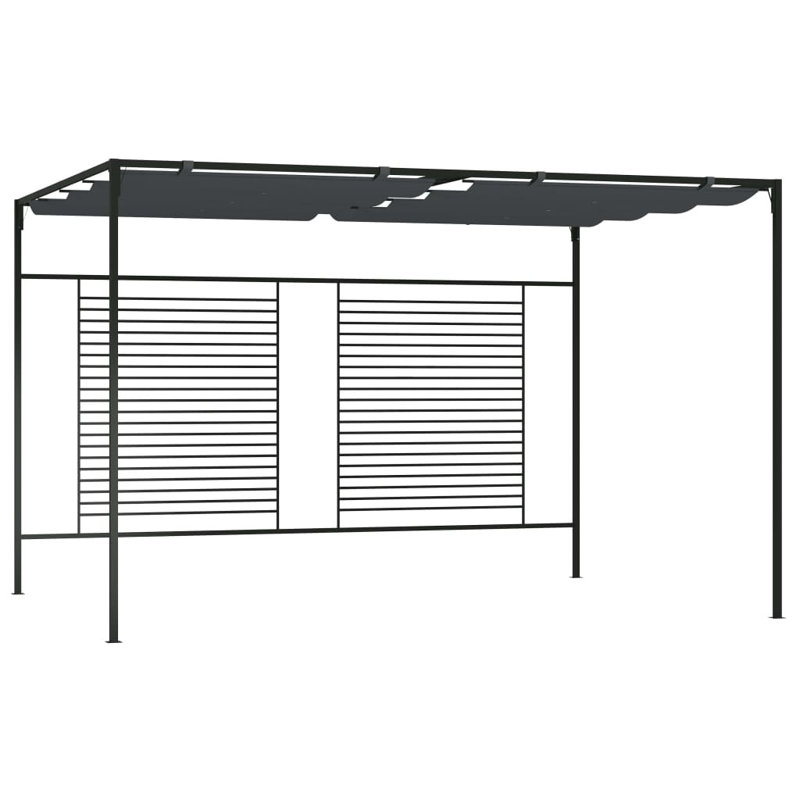 Ayzaria 3m x 4m Iron Patio Gazebo, Anthracite