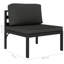 Ensemble de conversation à assise profonde avec coussins 1 pièce