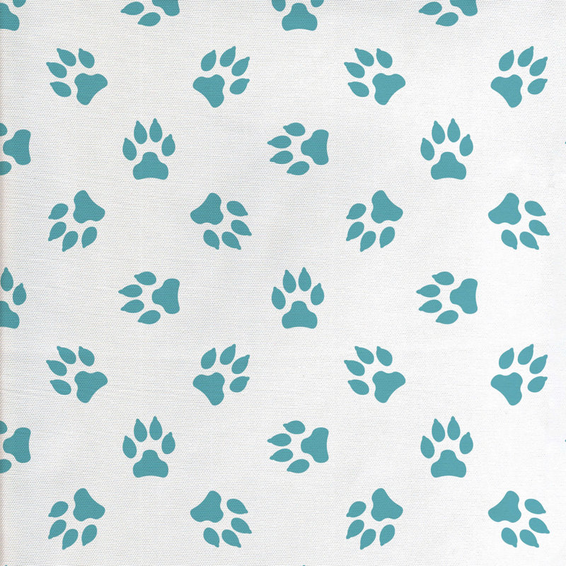 Tissu d’impression patte, l 58 po x L 108 po