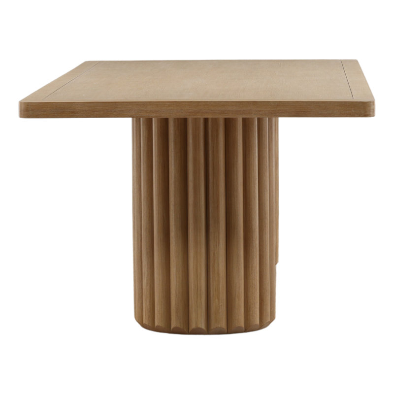 Henley Dining Table Dark Brown, Light Warm Wash