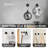 9 Pieces Bathroom Hardware Accessories Set Towel Bar Set Wall Mounted