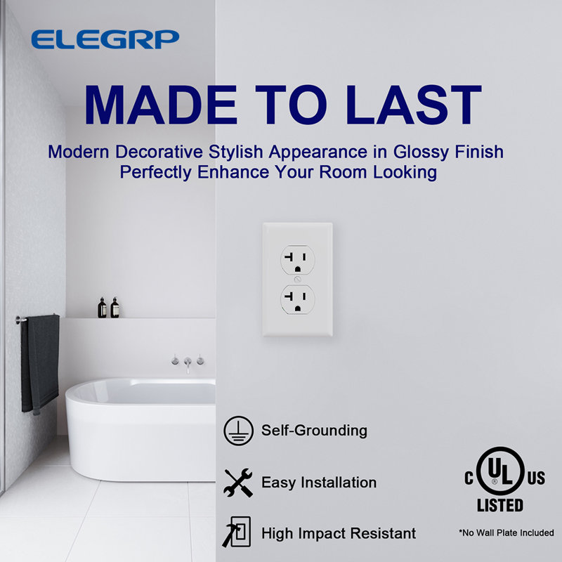 20 Tamper Resistant Duplex Outlet