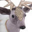 Cerf assis en mousse de velours