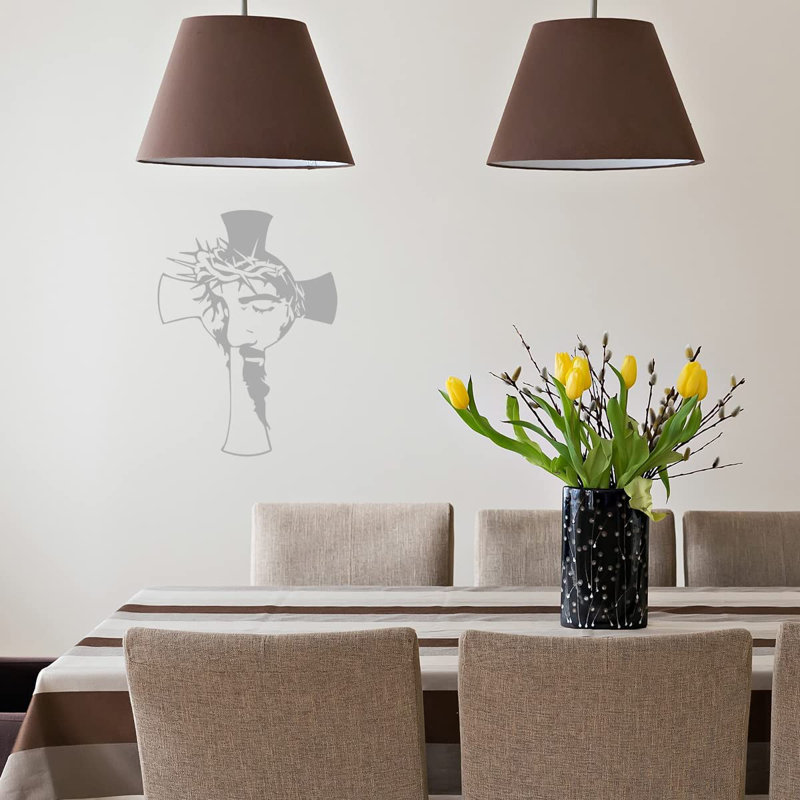 Adhésif mural, H 13 po x l 10 po, Argent