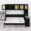Lit escamotable avec bureau et armoires, lit escamotable peu encombrant pour bureau à domicile-747984701