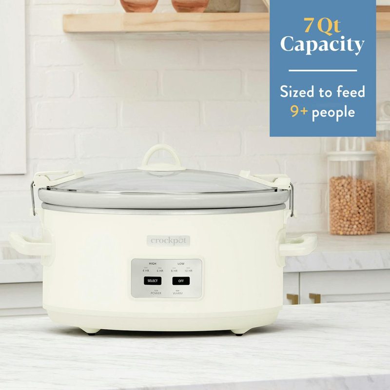 Mijoteuse électrique programmable de 7 pintes avec sac thermique Crat Pot