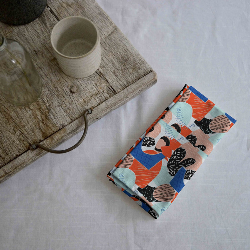 Byrn 100% Cotton Geometric Square Napkin