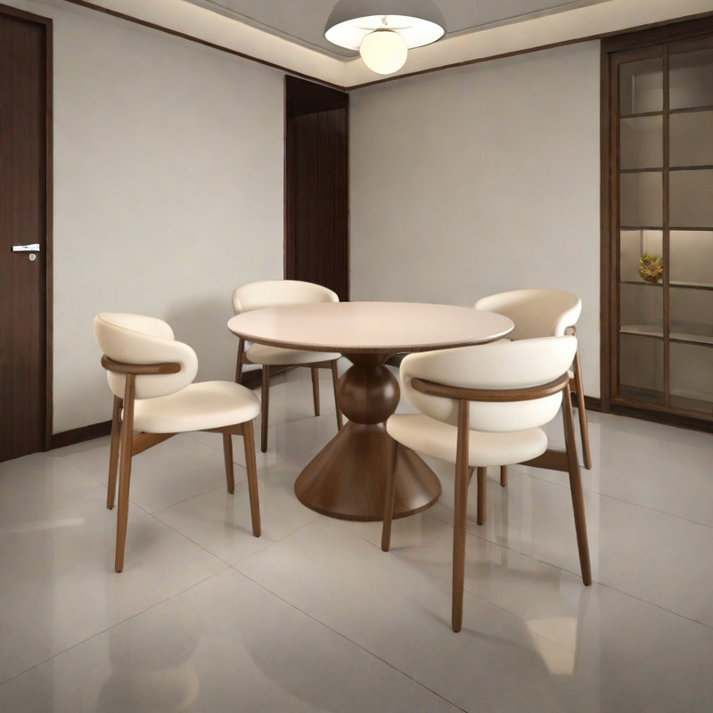 Petite table et chaises de salle à manger, H 29,5 po x L 53,1 po x l 53,1 po