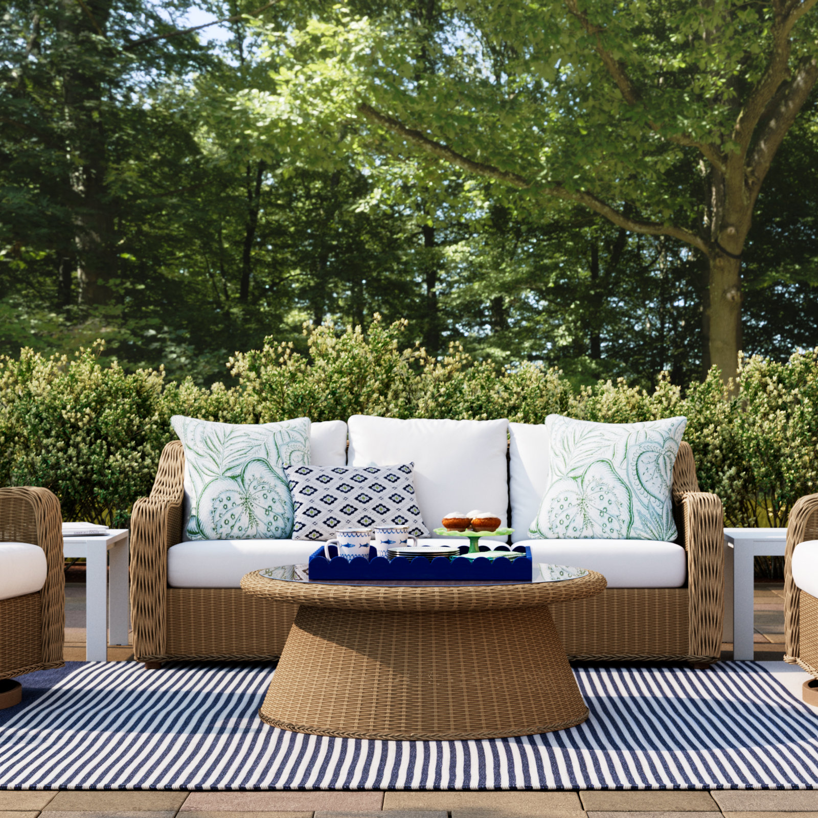 Hudson 77" Sunbrella® Patio Sofa