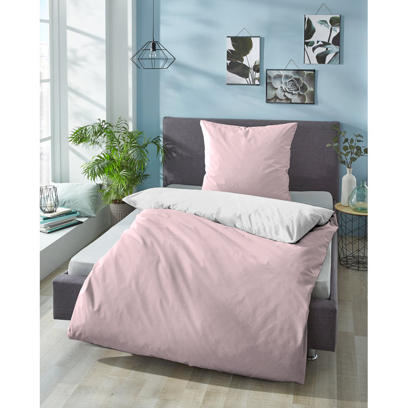 Mikrofaser-Bettwäsche, 155 x 220 cm - 1 Pillowcase (80 x 80 cm), Storm Grey