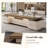 94.49"Modern Light Luxury Brown L-Shaped Office Desk-203641755