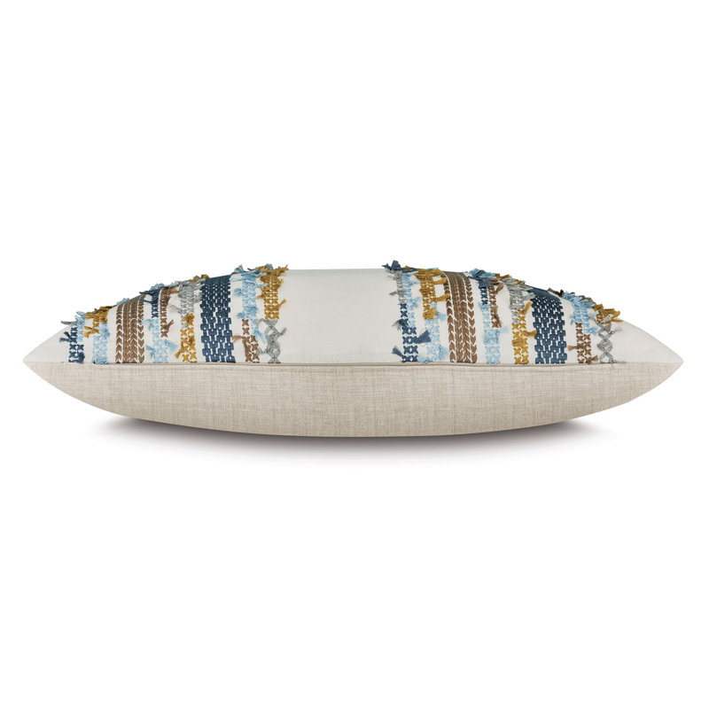 Daleyza Striped Linen Pillow Sham, 20" H x 27" W