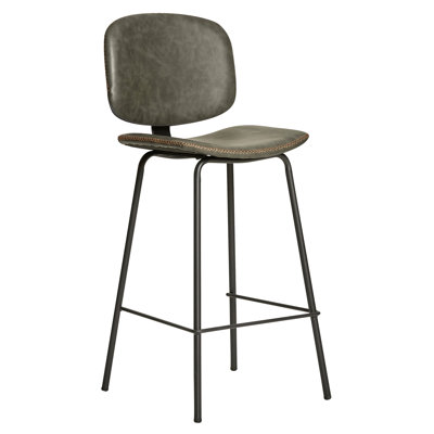 Christianson Upholstered Counter Stool with Metal Frame