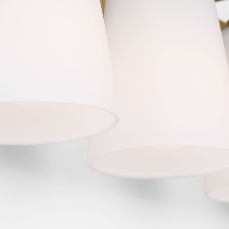 Miles Extra Large Vanity from Generation Lighting , White, Satin Brass