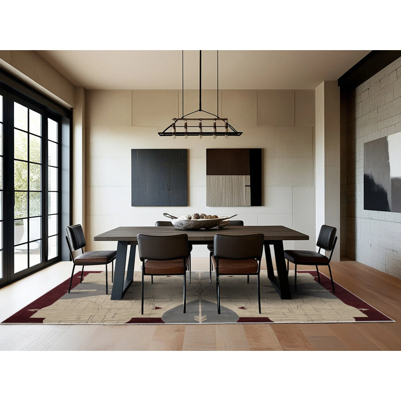 Elegant Fractures Rug, Rectangle 8' x 12'