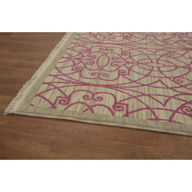 Tapis géométrique de style Gabbeh 6 x 9