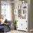 Ilus 71" H Modern Storage Bookcase Bookshelf Display with Cabinet & 5 Shelves for Home Decor-2028080072