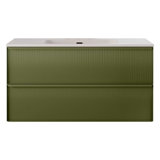 Astor 42" Single Vanity With Integrated White Solid Surfacetop