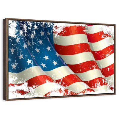 Drapeau américain grunge