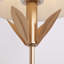 Applique murale à 1 lumière à intensité variable avec feuille d'or brossée vintage
