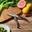 All Purpose Kitchen Shears - Heavy Duty Micro-Serrated Blade & Triple-Riveted Finished Wood Handle - Scissors for Poultry, Fish, Vegetables - Senken Knives